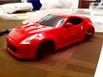 pic of my XMod 370z RC car as I was building it...here's the body off...