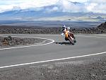 IMG 1544N HOWS THE SEENERY? THIS IS RIDING UP MAUNA LOA 11 THOUSAND FEET, AND THATS MAUNA KEA IN THE BACKGROUND 13 THOUSAND FEET