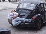 Where to take a nap: on the car