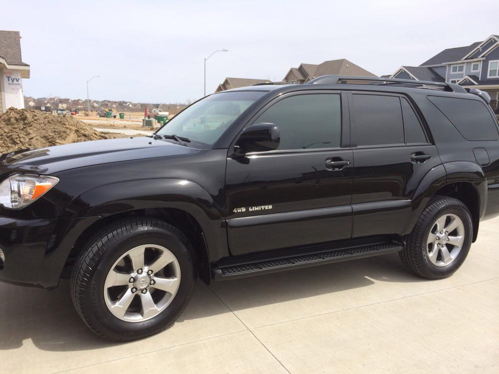 2008 Toyota 4Runner V8 Limited Edition
Mods so far:  
Pioneer z140bh navigation
Window tint
Weathertech floor mats