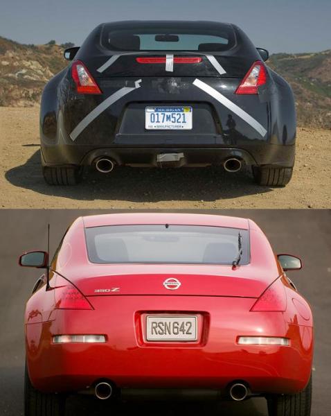 350Z vs 370Z rear shot