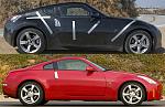 2010 nissan 370z vs. 350Z side view comparison