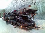 Ever driven a Z on packed and icy snow...without snow tires. It was fun just getting it down the driveway! She's on her way to Fast Intentions for...