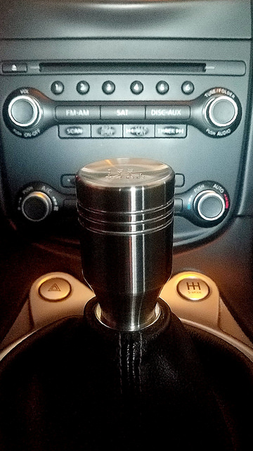 TWM "Piston" shift knob. Switched out my old Password JDM knob for this. I like the weight. Was it worth it? Only if you buy the TWM the first time. Other than a better look, it is not much of a significant change on overall experience if you switch over.