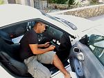 The designer of the 370Z, Randy Rodriguez signing my car.  May 25, 2013.  This was at his place in San Diego, CA.