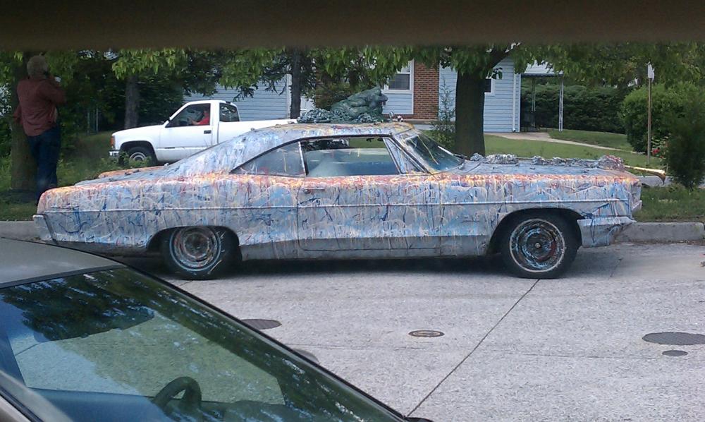 This idiot had smoke coming from his tires and thought the best thing to do was pull into a gas station and park on top if the fuel reserve tanks.  :facepalm: