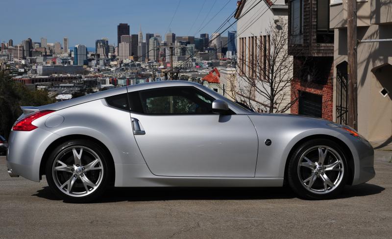 Parked on the hill with the SF skyline in the background.