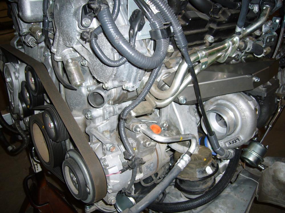 Left side turbo