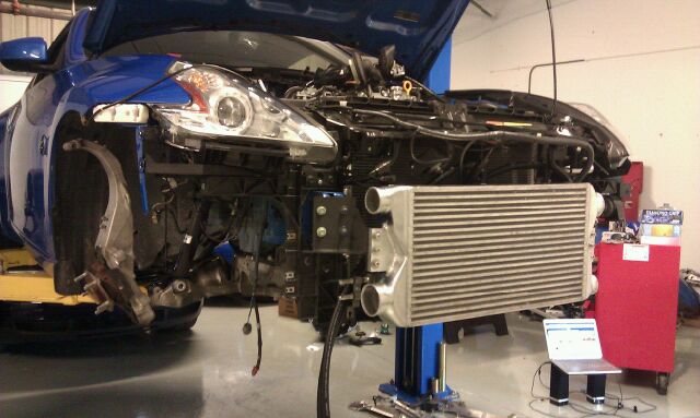 Fitting the intercooler