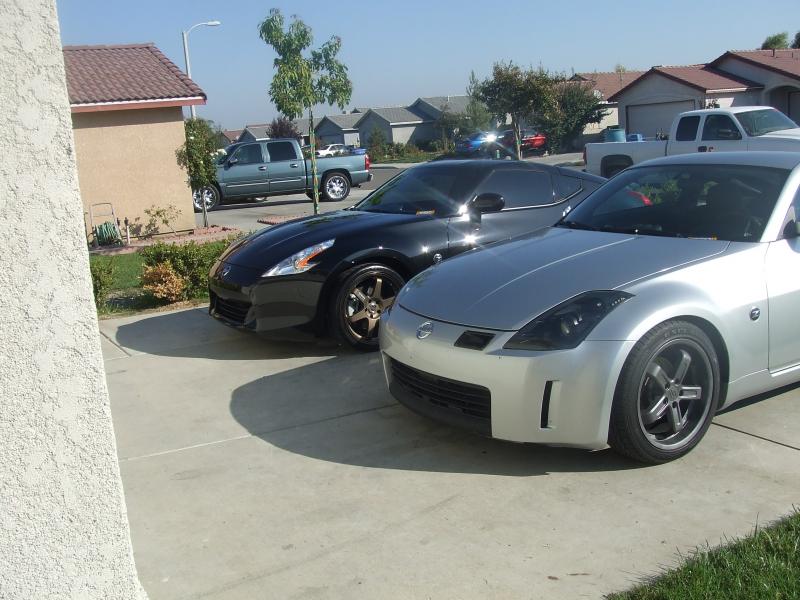 My room mates silver 350 
My black 370