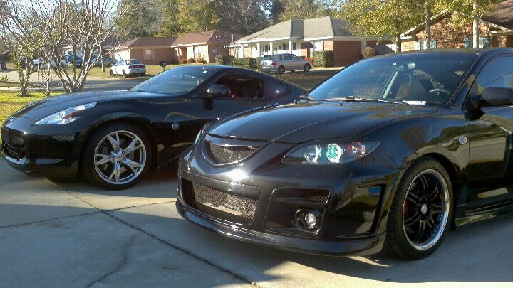 370z Touring/Sport (my little bro's car) and Mazda3 s (b4 RX8)