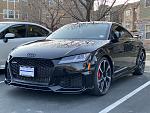 2019 Audi TT RS Black Front ThreeQuarter