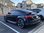 2019 Audi TT RS Black Back ThreeQuarter
