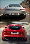 AMG GT and F-Type Buttshots 1