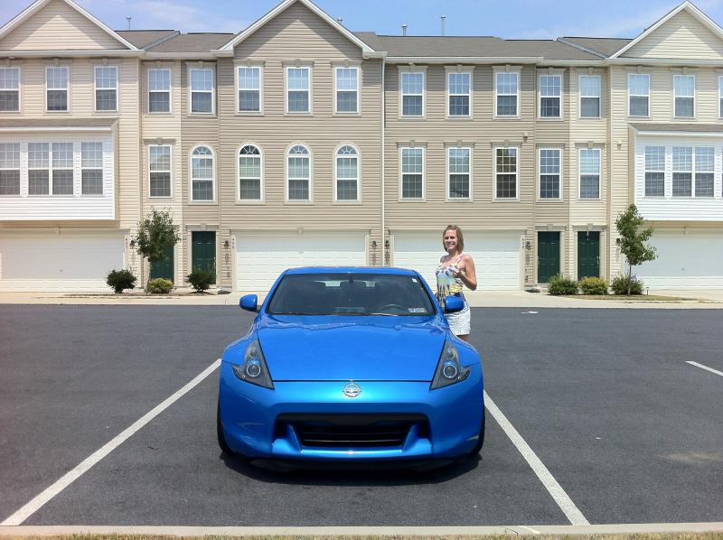 My Wife with the car
