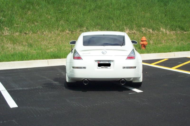 High Rear View - A sexy back with that Borla Exhaust and JDM LED Tails.