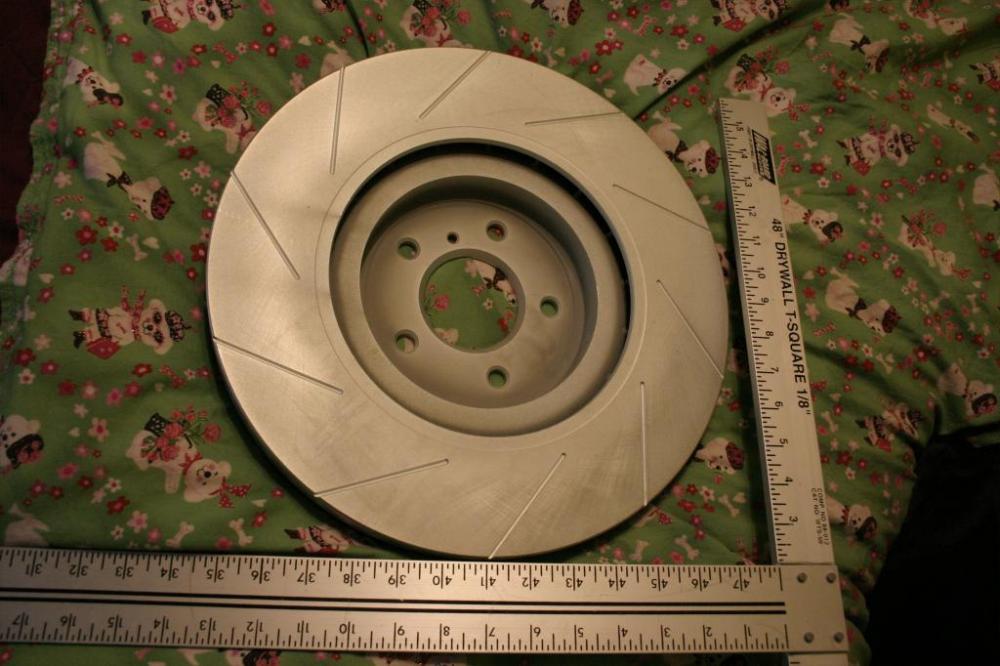 Backside of Stoptech sport replacement rotor