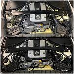 Before and after DIY Engine Detailing