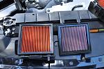 Side by side comparison of stock Nissan filter & K&N.  The K&N Gasket is slightly thicker than stock but will fit. Don't worry about which direction...