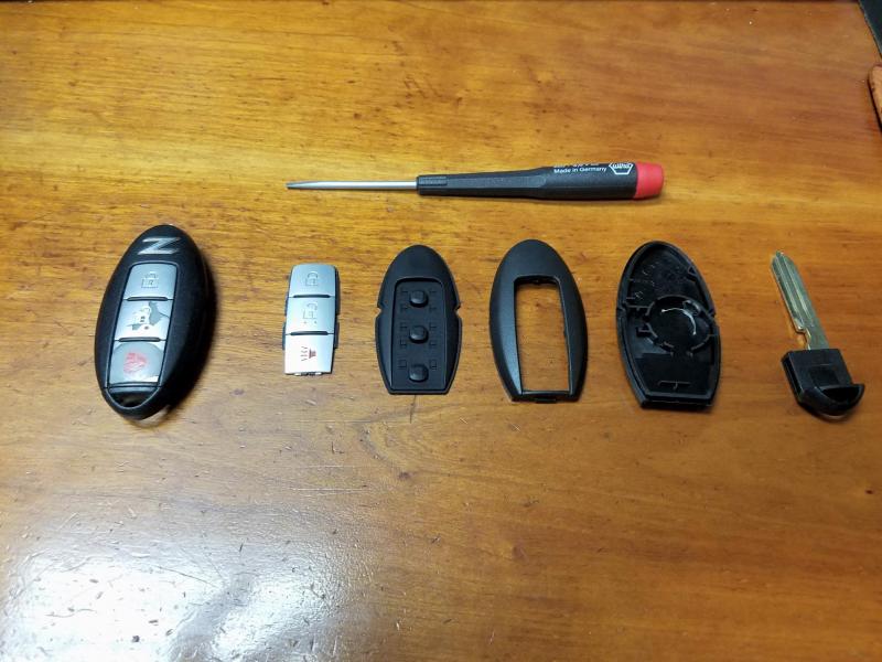 Existing Key fob with rebuild key fob parts