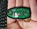 Place your car remote pc board back in the rubber gasket taking care to fit it properly