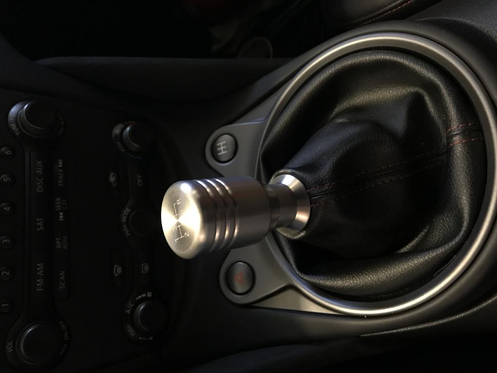 100% titanium billet shifter knob from Latheworks.