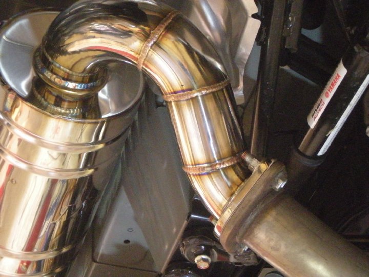 Closeup of the curved Meisterschaft tubing