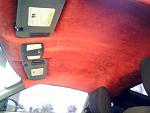 true red suede headliner( soon to be black)