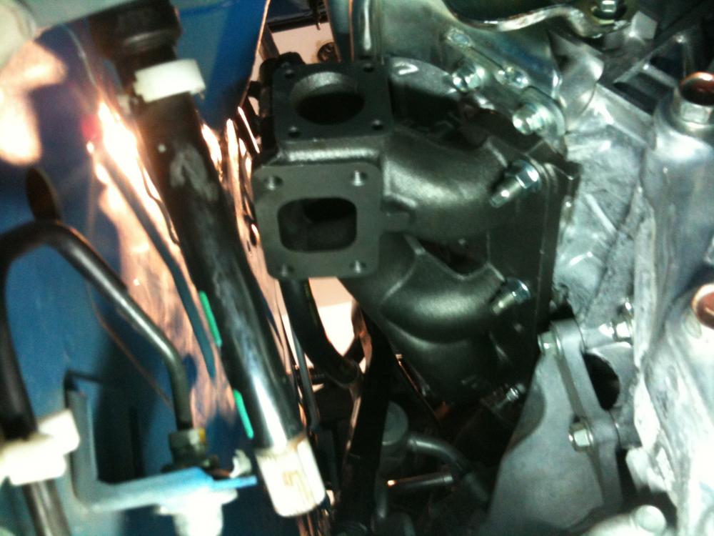 Drivers side manifold installed