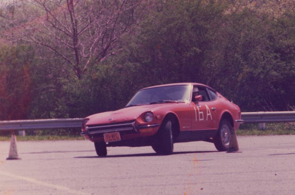 Dad racing his 1970 240z back in 1975