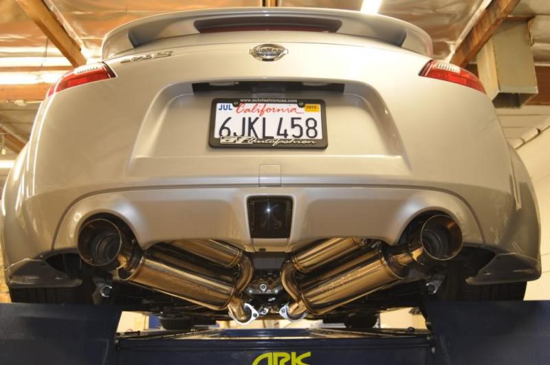 370z cheap ark exhaust