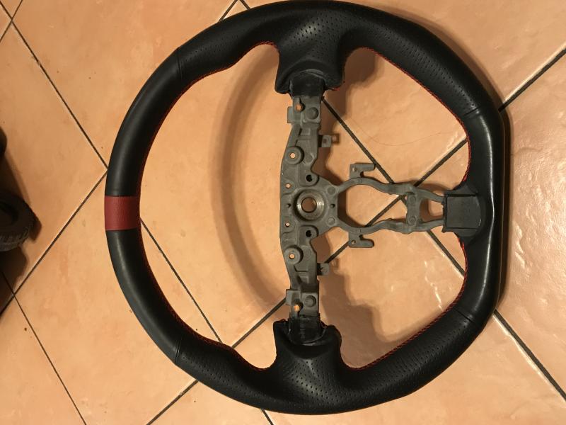 Custom JDM flat bottom steering wheel