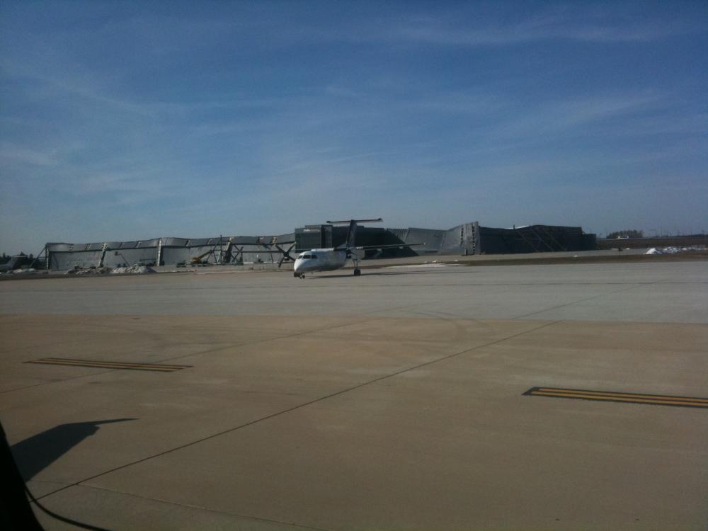 Record snow storm in DC collapses hangar at the airport