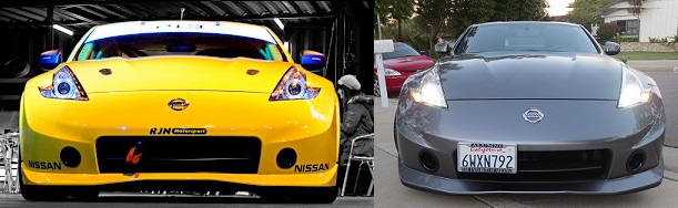 Nissan 370Z Curcular Ducts Comparison