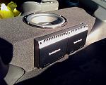 Rockford Fosgate amps 
MB Quart 12" Sub