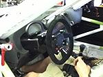 Steering wheel in locked and ready position