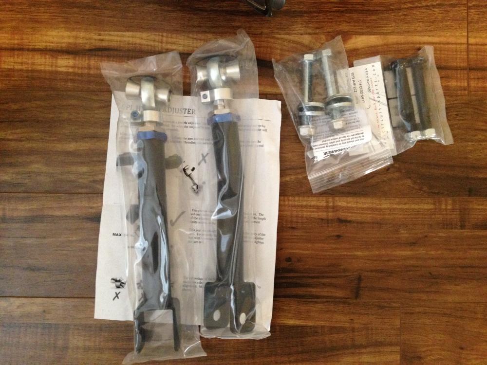 SPL Rear Camber Arms, SPC Toe Bolts, Lockout Kit