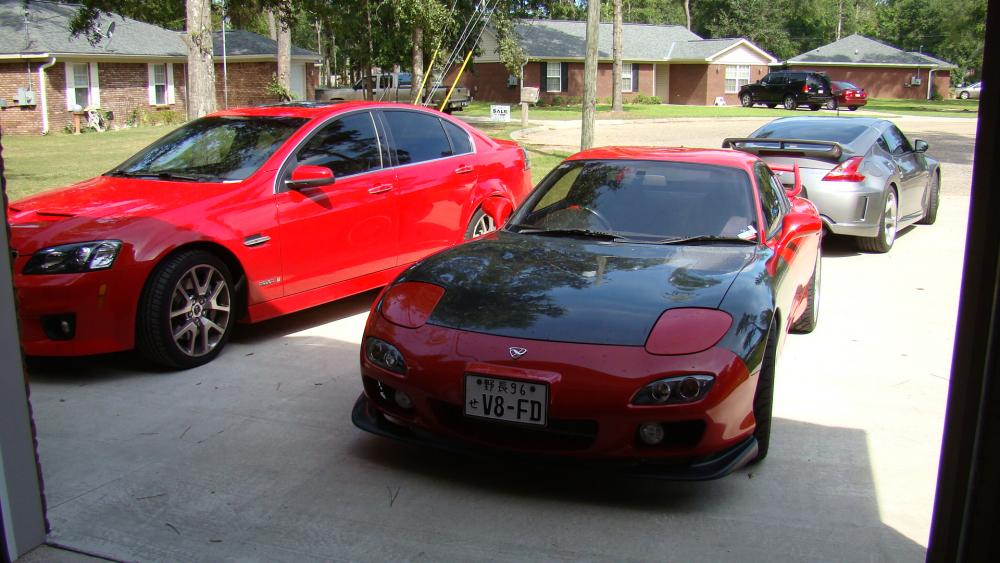 2009 Pontiac G8 GXP, 1996 Mazda RX-7 RHD LS2 V8