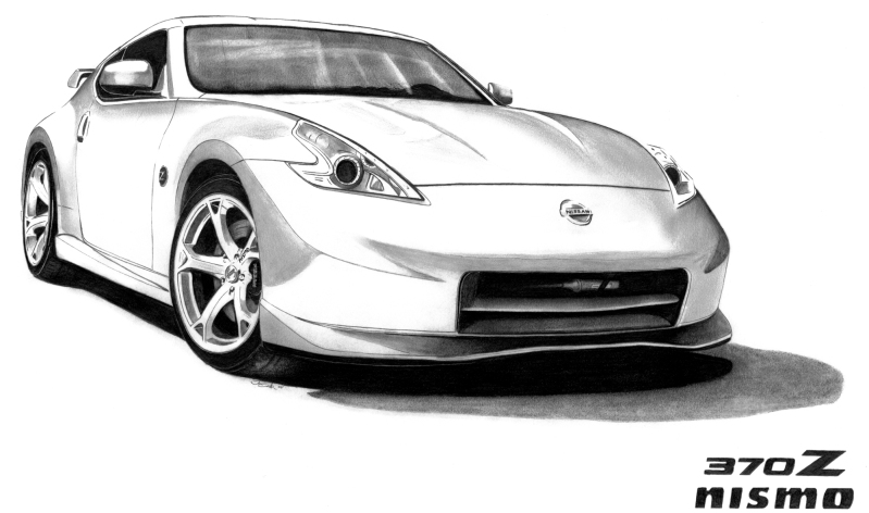 Cleaned up smaller version of the commission Jim SMith did of my car