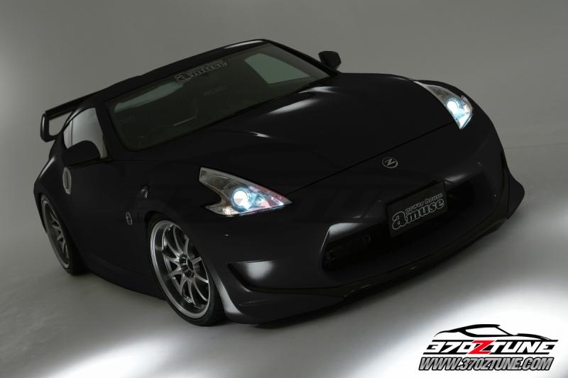 Black 370Z with Amuse Aero kit