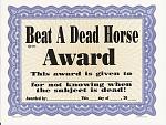 beat a dead horse