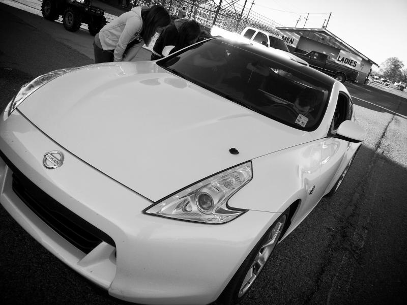 -After my first run ever at the drag strip.
