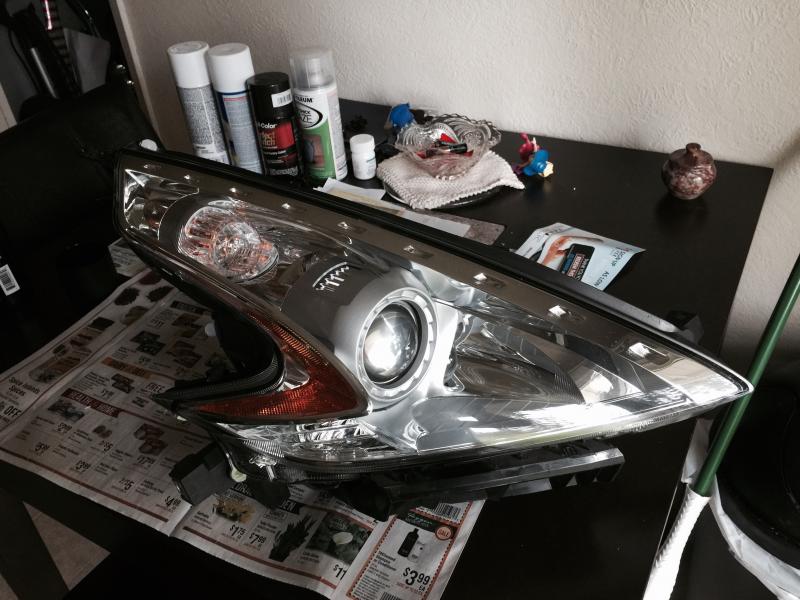 Before Headlight Bake and Paint