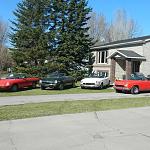 124 fiat spiders and a 1974 alfa romero