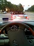 My buddy's S2K the day he picked it up, viewed from the driver's seat of my old Lexus LS430.