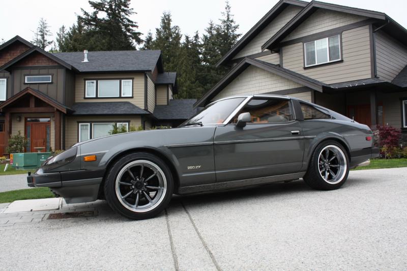 1983 280ZX GL

- Ceramic coated 6-2-1 headers into MSA mandrel bent 2.5" exhast exiting Dynomax Ultraflow stainless muffler and 3.5" rolled slanted tip
- K&N CAI
- H4 5K HID custom conversion
- Headlight covers
- Tokico HP255 lowering springs and struts
- Urethane sway bar bushings
- Stainless steel brake lines
- MSA 30th Anniversary air dam
- Rota RB-R 9.5x17 -19 wheels riding on Yokohama S-Drive 235/45/17 and 255/40/17 rubber.
