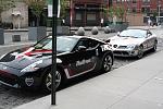 Parked next to a McLaren SLR in NYC at the start of Bullrun