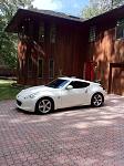 White 370z blacked out