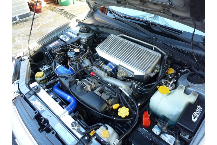 Turbo XS monster top mount IC, Mishimoto aluminum Rad.