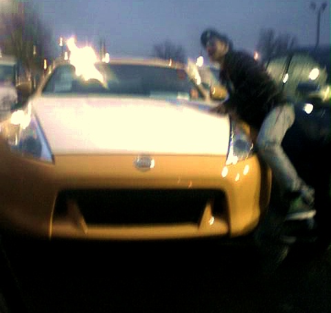 Me at Cherryhill Nissan getting my nut off;]